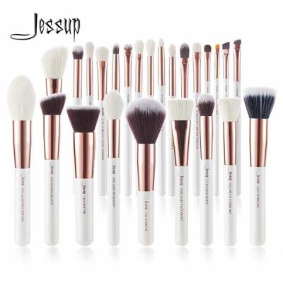 China Jessup 25pcs Natural Makeup Brushes Set for sale