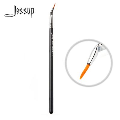 China Cepillos acentuados Bent Ferrule For Eyeliner del maquillaje de Jessup de la extremidad en venta