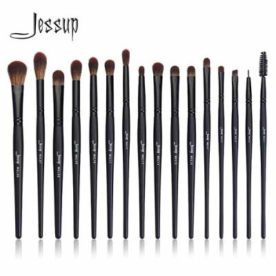 Cina Verniciatura a spruzzo del nero del set di pennelli di trucco dell'occhio di precisione 16pcs di Jessup in vendita