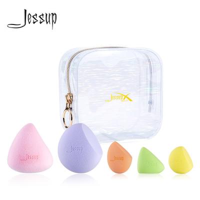 中国 乳液の自由なJessup 5pcsの美の混合機の構造のパフのスポンジ 販売のため