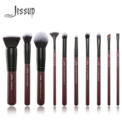 China Jessup 10Pcs Plum Queen Luxury Makeup Brushes stellte Make-upbürsten-Herstellerporzellan T259 ein zu verkaufen