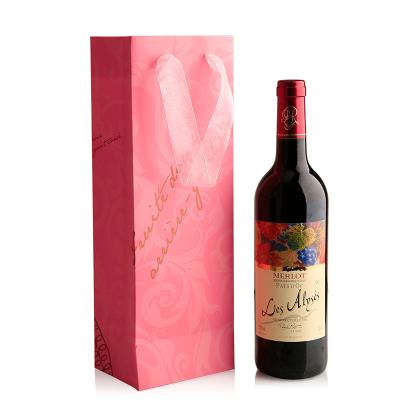 China Factory Directly Recyclable Red Wine Bag Popular Good Quality Gift Paper Manufacturer for sale