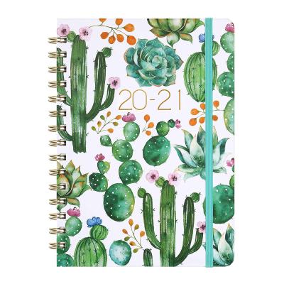 China 2020 Gifts Printed Weekly Planner Customized A5 Hardcover Book Spiral Notebooks for sale