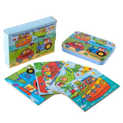 China paper & Wholesale Cardboard Van Gogh Oil Painting Kids Puzzle Games Custom 60 Pieces Jigsaw Paper Frame Jigsaw For Children for sale