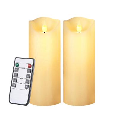 China 3D Remote Moving Timer Flameless Flameless Moving Wick Festival Decoration Fashion Fashion Large Led Flameless Candle Light for sale