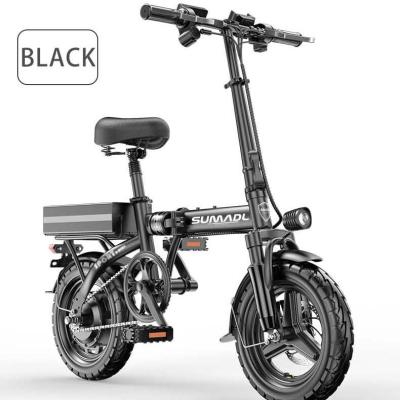 China High end cheap price 48v 250w 15ah new arrival carbon steel 14 inch fat tire ebike bicycle folding electric bicycle for sale