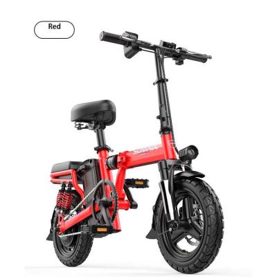 China New Listing f/r Carbon Steel Disc Brake 48v 250w 12ah Smart Brushless Quick Folding Controller Small Electric Bicycle for sale