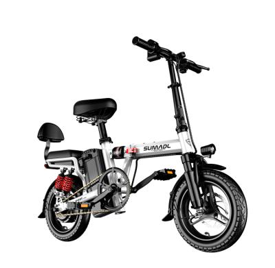 China Carbon steel low power long lifespan quality guaranteed 48v 250w 18ah 14 inch tire folding electric bike/bicycle e bike for sale for sale