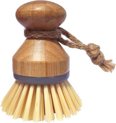 China Sustainable Dish Brush Bamboo Dish Scrubber Kitchen Scrub Brush For Cleaning Dishes Pots for sale