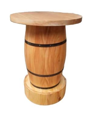 China Beer Bar Restaurant Use Wine Barrel Shaped Bar Table for sale