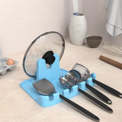 China Multi-Function Viable Storage Aid Household Multi-Functional Spatula Protector Household Spoon Holder Storage Rack Spatula Resista for sale