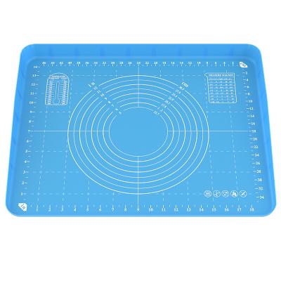 China Viable Wholesale Non-Slip Silicone Kitchen Kneading Dough With Measuring Dough Silicone Non-stick Mat for sale