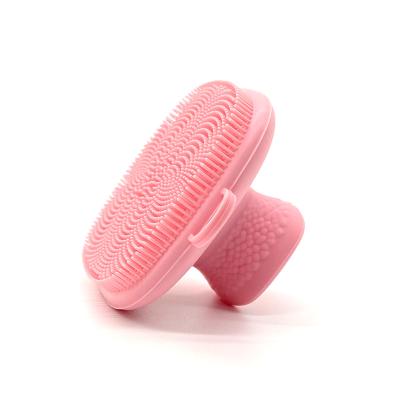 China EXFOLIATE Clean Square Soft Beauty Brush Silica Gel Soft Square Brush Customizable Color Logo Beauty Makeup Face Wash Brush for sale