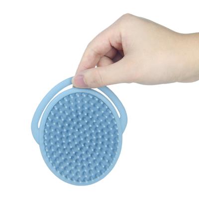 China Nondisposable Color Box Packaging Accept Customized Environmentally Friendly Food Grade Silicone Shampoo Massage Brush for sale