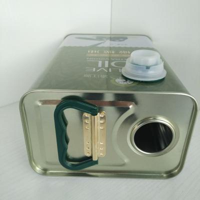 China Chemical Empty Oil Square Metal Can For Oil Sale 2L Olive Oil Canning Tin Can for sale