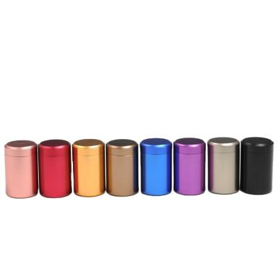 China Other small travel tea can tin packing box metal aluminum alloy stainless steel portable sealed mini box for sale