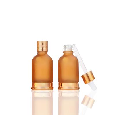 China Recyclable Essential Oil Bottle Press Glass Bottle Cover Basket Cover Anti-theft Flower 10ml Dropper Bottle for sale