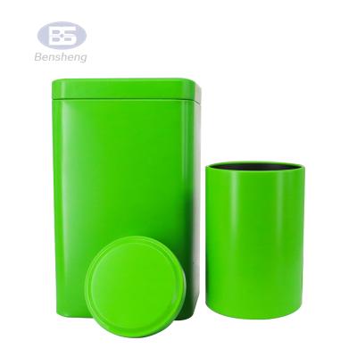 China Beverage Metal Can Tea Can Tin Fashion Gift Metal Matcha Empty Can Tea Canisters for sale