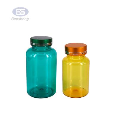 China Medicine HDPE PET Bottle Capsule Pill Bottle Empty Plastic Vitamin C Bottle Medical Packaging for sale