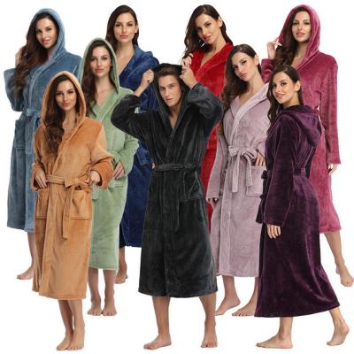 China QUICK DRY Winter Adults Shear Waffle Bathrobe Wearable Women Men Oversized Sweatshirt Hooded Blanket Glow Hoodie for sale