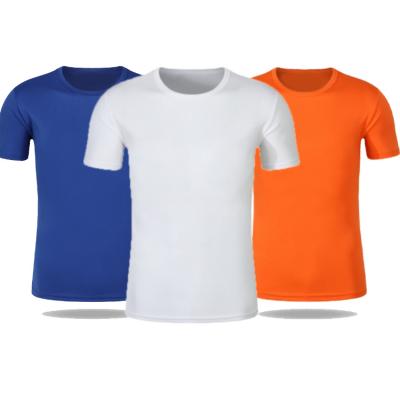 China QUICK DRY high quality short simple polyester clothing summer short sleeve T-shirt men's empty t-shirt for sale