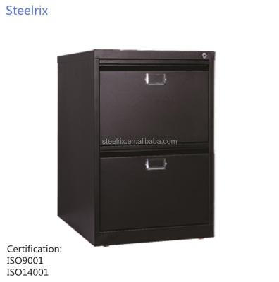 China Modern design metal office furniture 2 drawer vertical filing cabinet made in China for sale