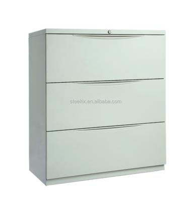 China Steelrix modern design metal office furniture 3 drawers lateral filing tool cabinet for sale