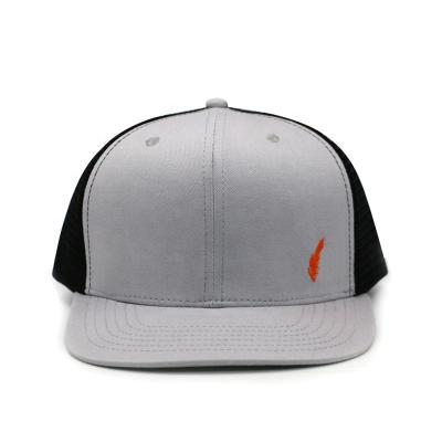 China COMMON Service High Quality Flat Brim OEM Wholesale Hat Snap Back Embroidery Logo Mesh Trucker Hats for sale