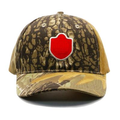 China COMMON Various Color Embroidery Patch Camouflage Choice Hats 6 Panel Structured Camouflage Baseball Caps Hats for sale