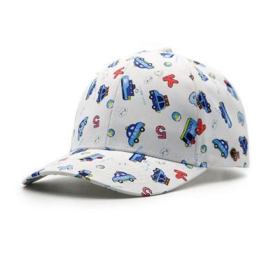 China breathable & Waterproof Custom Design 6 Panel Curved Brim Polyester Tarpaulin Baseball Caps Printing Full Hats Wholesale for sale