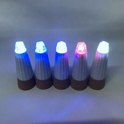 China PS+ABS CE ROHS LED USB Long Life Rechargeable Batteries Colorful Wine Cork Bottle Stopper Shape Light for Disco Nightclub Parties for sale