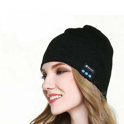 China COMMON Wholesale Custom Music Hat Music Earphone Warm Woolen Knit Hat for sale