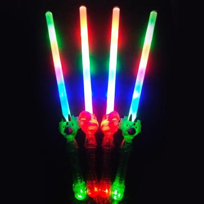 China Good quality gifts hot sales dinosaur lightsaber theme park flashing led stick for park for sale