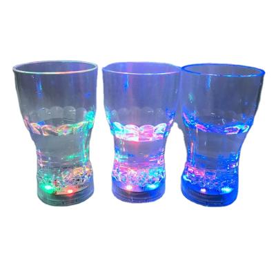 China Festival Decoration Rainbow Color Led Glasses Cup 380ml 12.5oz Led Plastic Beer Flashing Mugs For Party for sale