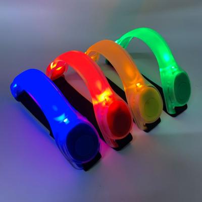 China Sports Outdoor Warning Color Changing Safety Wristband Glow Led Band Safety Light Sports Armband Swimming for sale