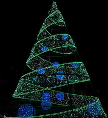 China Wholesale PE and PVC Mall Factory Artificial LED Lighting Colorful Giant Christmas Tree with Ornaments for Square Mall Theme Park for sale