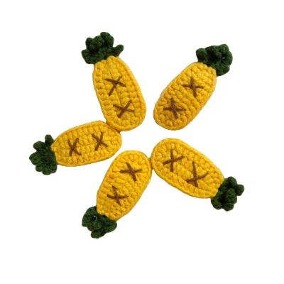 China Lovely handmade wool clips knitted BB hair girls wool crochet clips for kids for sale