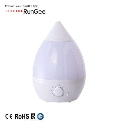 China Comfortable Top Filling Humidifier Manufacturer Ultrasound Large Capacity Led Lightweight Air Humidifier for sale