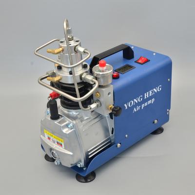 China 220V 110V Yong Heng Auto 4500 PSI Paintball Interrupt PCP Lubricated Water Cooled Air Compressor for sale