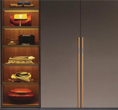 China New modern gold aluminum handle for wardrobe profile aluminum handles for sale