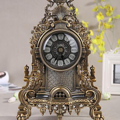 China Hot Selling Zinc Alloy Amazon Antique Clock Decoration Home Clock Retro Retro Clock for sale