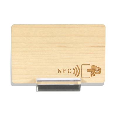 China Eco-friendly waterproof programmable Blank NFC bamboo Card rfid wooden key card for sale