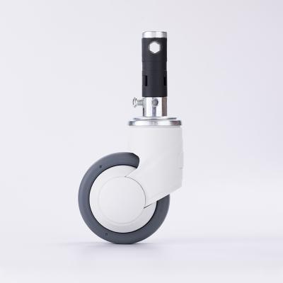 China 2020 Modern Single Wheel Center Locking Caster With Directional Total Free Full Brake For ICU Bed for sale