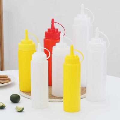 China Household Products Food Grade Empty Plastic Ketchup Bottles Sauce Condiment Squeeze Bottle for sale