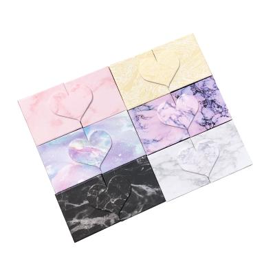 China New Recyclable Marble Box Lashbox False Eyelash Packaging Magnetic Eyelash Packaging Box for sale