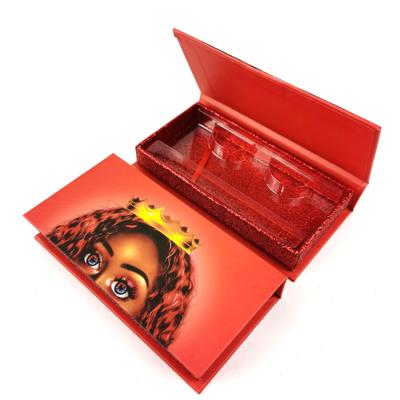 China Factory Outlet Recyclable Luxury Eyelash Box Vendor Logo Magnetic Packaging Box Case for sale