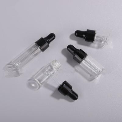 China Customized wholesale round clear amber dropper medicine logo 5ml glass bottle for sale