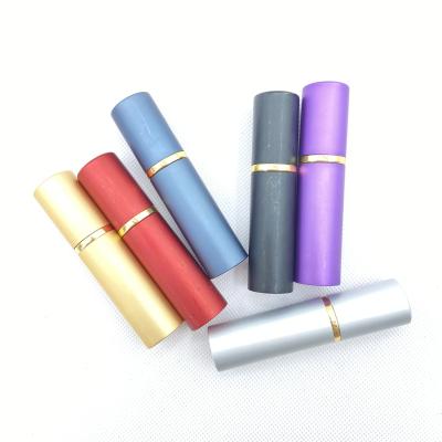 China Cosmetic Matte Aluminum Metal Perfume Atomizer Travel Spray 10ml Perfume Glass Bottle for sale