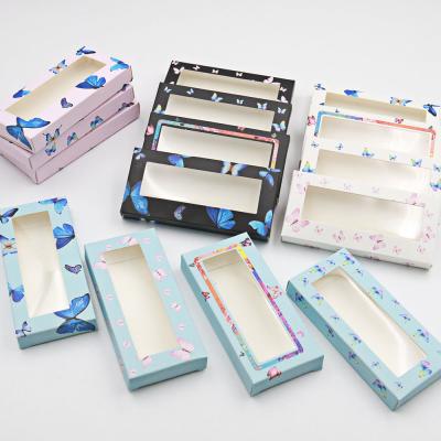 China 2021 Custom Hot Selling Recyclable Folding Lash Paper Box Eyelash Packaging Cosmetic Box for sale