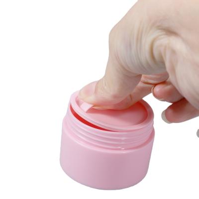 China High quality personal care custom logo round plastic jar pink black blue white for sale